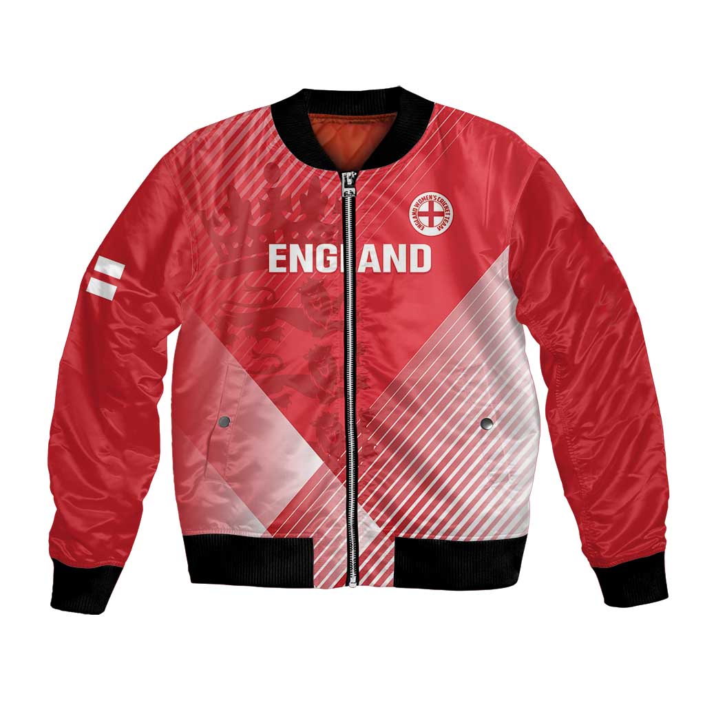 Custom England Cricket Bomber Jacket Go Champions Sporty Style - Wonder Print Shop