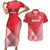 Custom England Cricket Couples Matching Short Sleeve Bodycon Dress and Hawaiian Shirt Go Champions Sporty Style - Wonder Print Shop