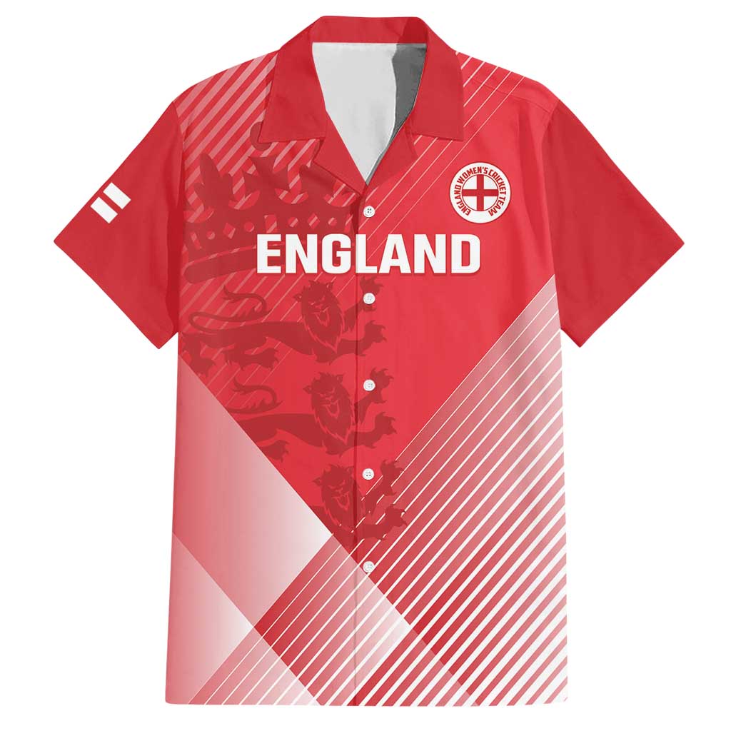 Custom England Cricket Hawaiian Shirt Go Champions Sporty Style - Wonder Print Shop