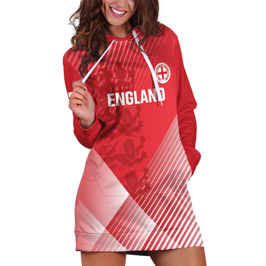 Custom England Cricket Hoodie Dress Go Champions Sporty Style - Wonder Print Shop