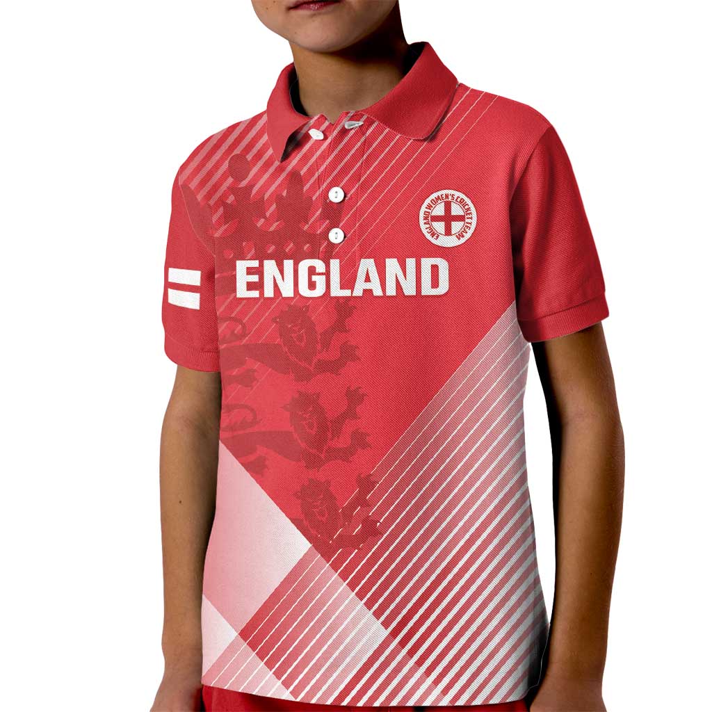 Custom England Cricket Kid Polo Shirt Go Champions Sporty Style - Wonder Print Shop