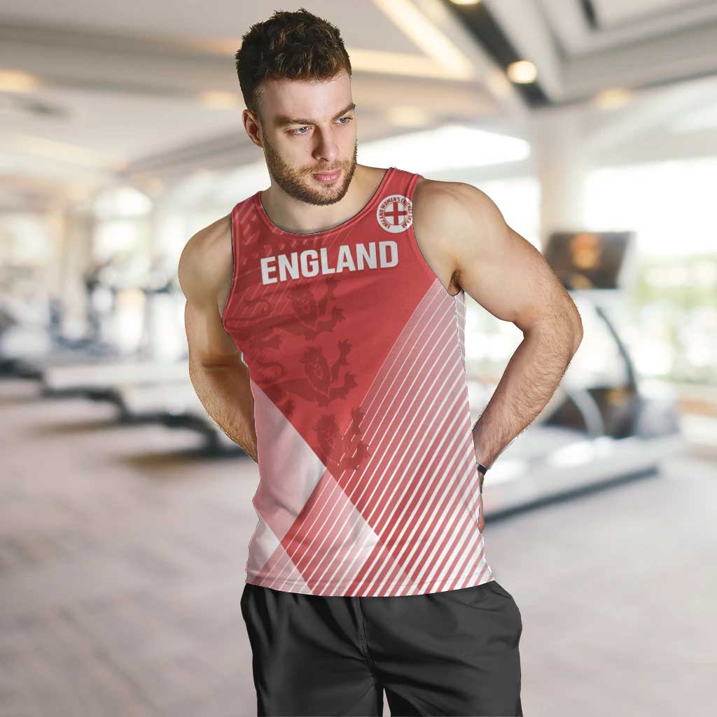 Custom England Cricket Men Tank Top Go Champions Sporty Style