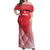 Custom England Cricket Off Shoulder Maxi Dress Go Champions Sporty Style - Wonder Print Shop