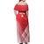 Custom England Cricket Off Shoulder Maxi Dress Go Champions Sporty Style - Wonder Print Shop