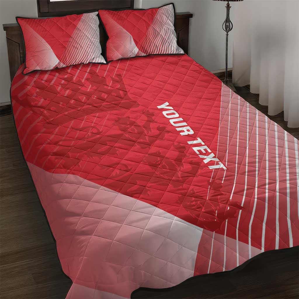 Custom England Cricket Quilt Bed Set Go Champions Sporty Style