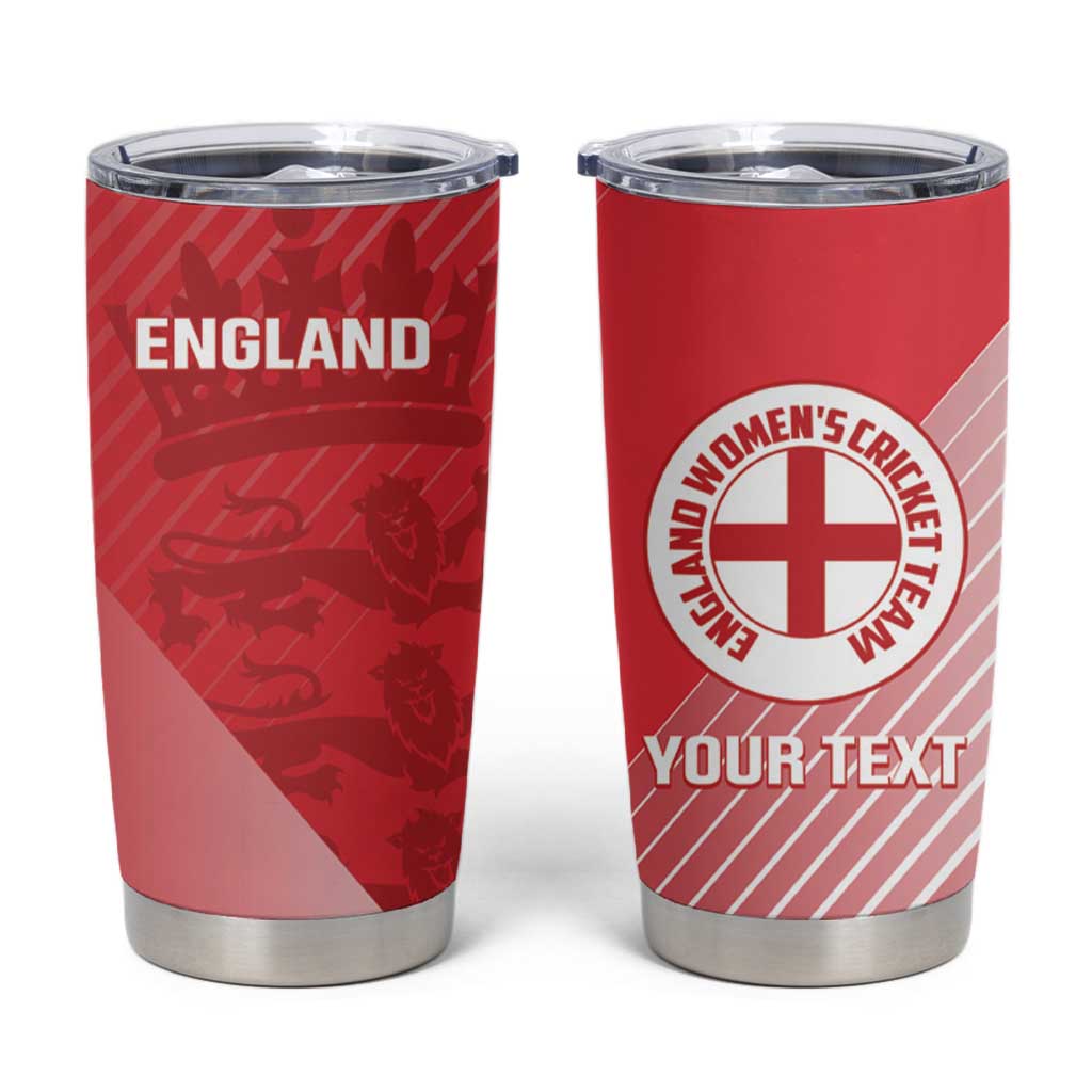 Custom England Cricket Tumbler Cup Go Champions Sporty Style