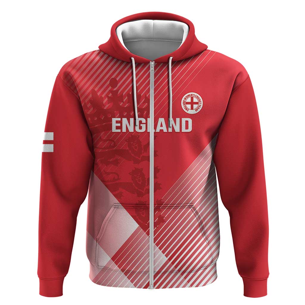 Custom England Cricket Zip Hoodie Go Champions Sporty Style