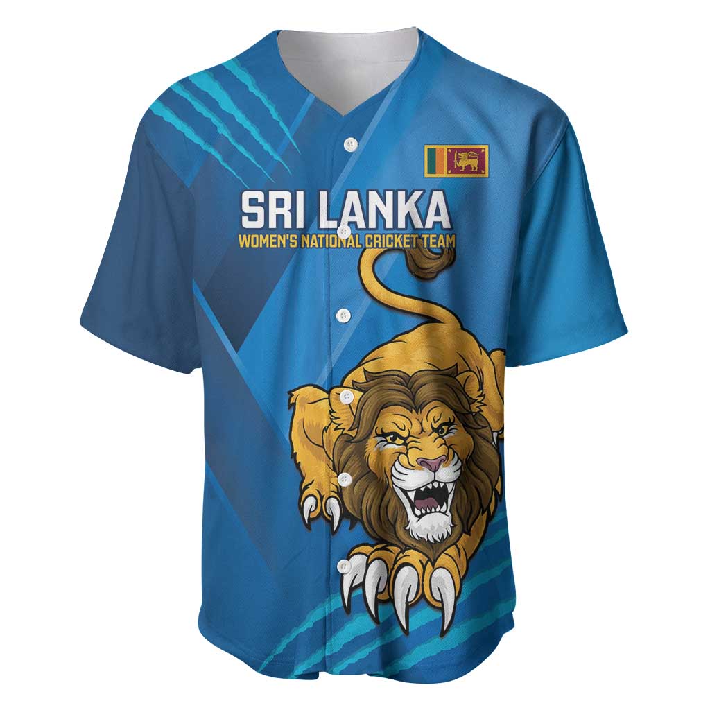 Custom Sri Lanka Cricket Baseball Jersey Go Champions Lion Sporty Style - Wonder Print Shop