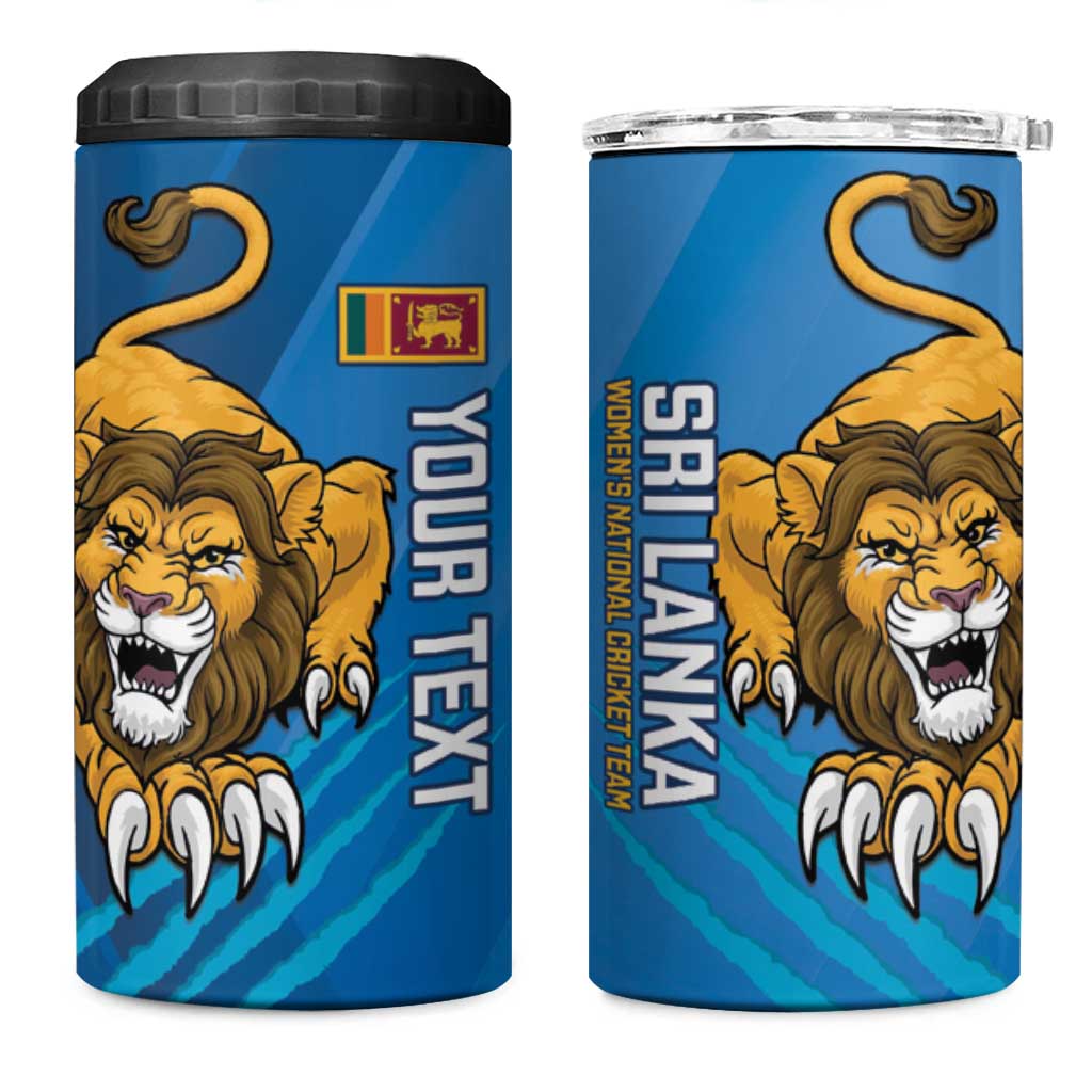 Custom Sri Lanka Cricket 4 in 1 Can Cooler Tumbler Go Champions Lion Sporty Style