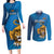 Custom Sri Lanka Cricket Couples Matching Long Sleeve Bodycon Dress and Long Sleeve Button Shirt Go Champions Lion Sporty Style - Wonder Print Shop