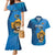 Custom Sri Lanka Cricket Couples Matching Mermaid Dress and Hawaiian Shirt Go Champions Lion Sporty Style - Wonder Print Shop