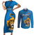 Custom Sri Lanka Cricket Couples Matching Short Sleeve Bodycon Dress and Long Sleeve Button Shirt Go Champions Lion Sporty Style - Wonder Print Shop