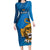 Custom Sri Lanka Cricket Family Matching Long Sleeve Bodycon Dress and Hawaiian Shirt Go Champions Lion Sporty Style - Wonder Print Shop