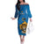 Custom Sri Lanka Cricket Family Matching Off The Shoulder Long Sleeve Dress and Hawaiian Shirt Go Champions Lion Sporty Style - Wonder Print Shop