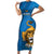 Custom Sri Lanka Cricket Family Matching Short Sleeve Bodycon Dress and Hawaiian Shirt Go Champions Lion Sporty Style - Wonder Print Shop