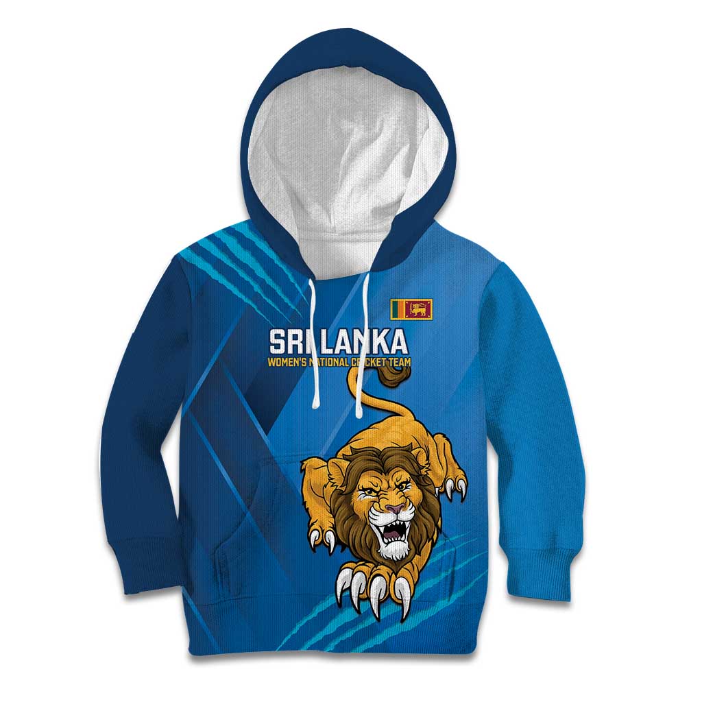 Custom Sri Lanka Cricket Kid Hoodie Go Champions Lion Sporty Style - Wonder Print Shop