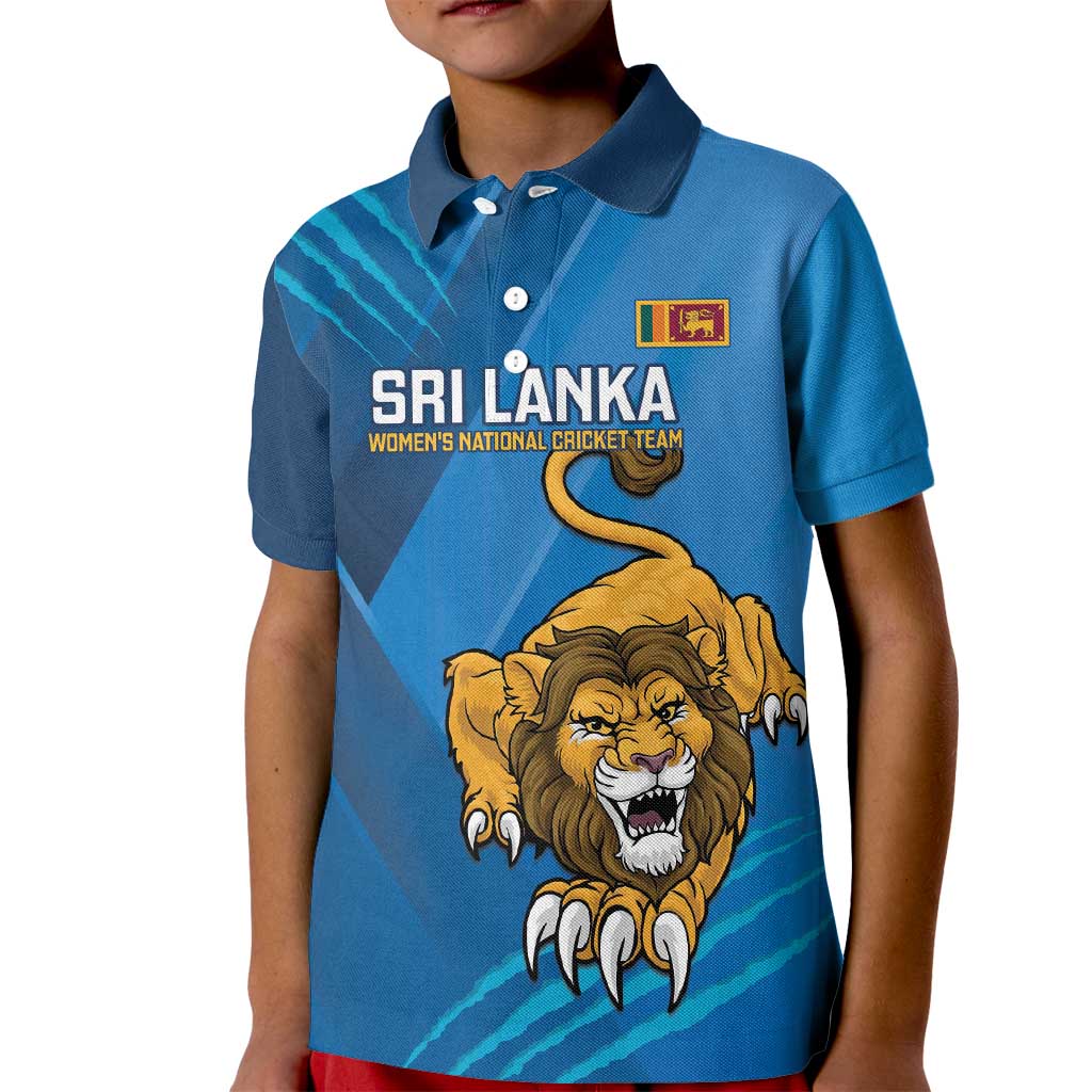 Custom Sri Lanka Cricket Kid Polo Shirt Go Champions Lion Sporty Style - Wonder Print Shop