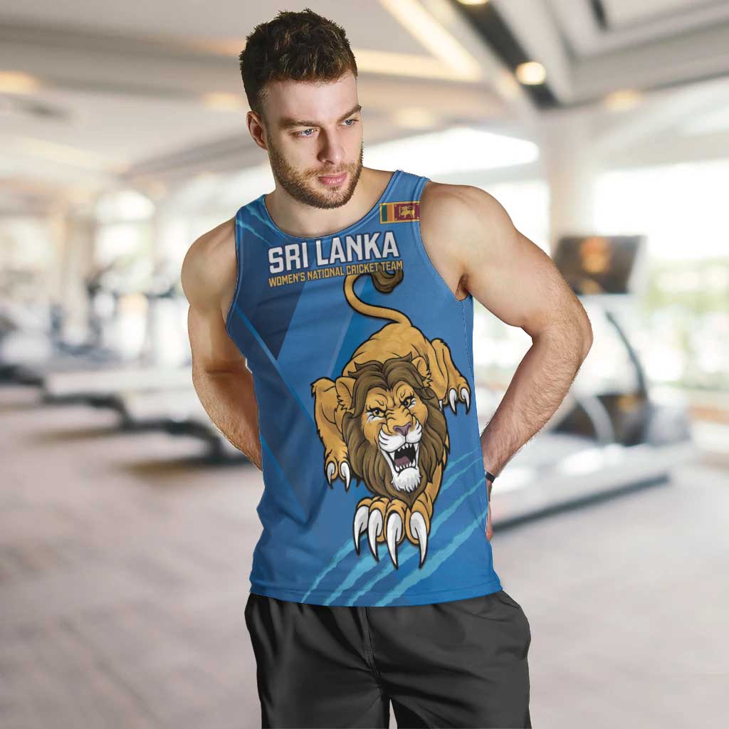 Custom Sri Lanka Cricket Men Tank Top Go Champions Lion Sporty Style