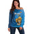 Custom Sri Lanka Cricket Off Shoulder Sweater Go Champions Lion Sporty Style