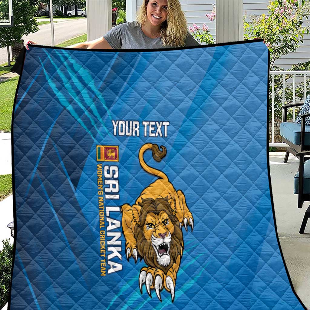 Custom Sri Lanka Cricket Quilt Go Champions Lion Sporty Style