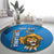 Custom Sri Lanka Cricket Round Carpet Go Champions Lion Sporty Style