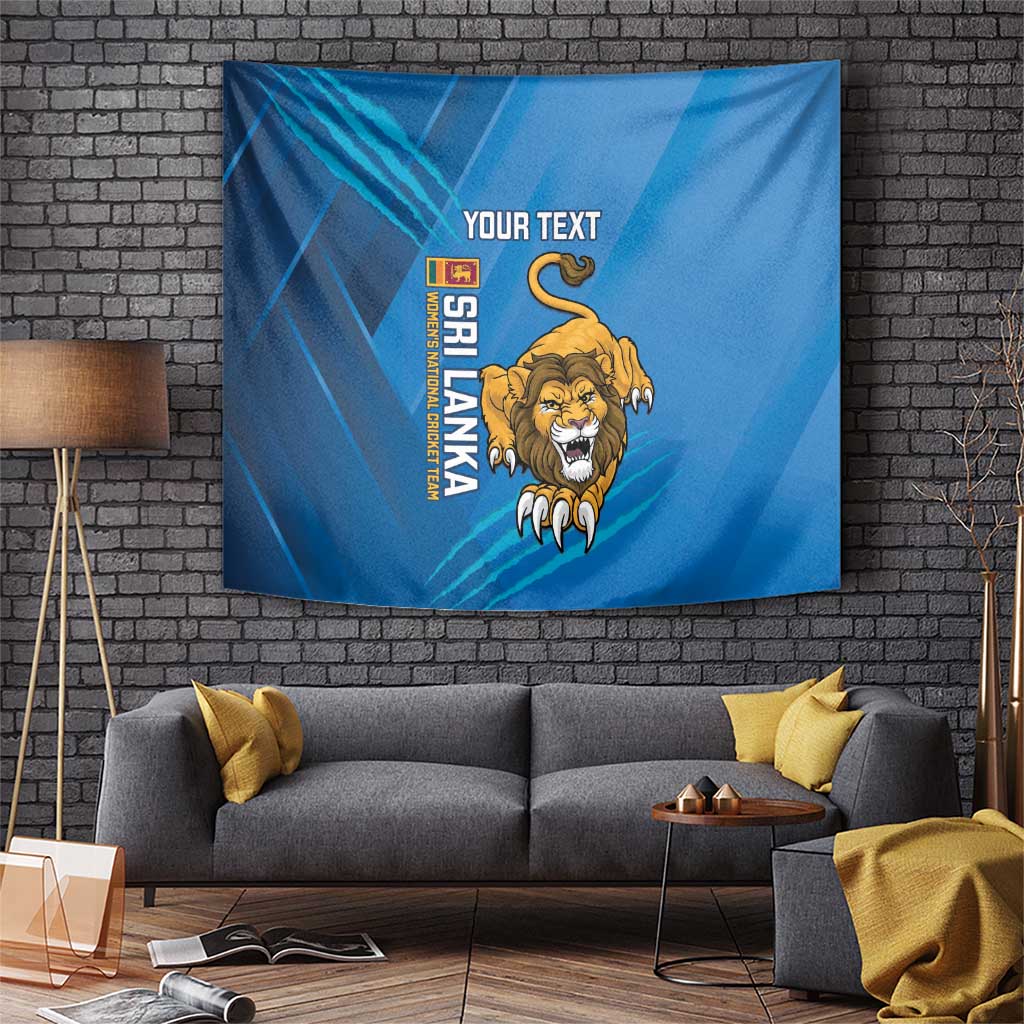 Custom Sri Lanka Cricket Tapestry Go Champions Lion Sporty Style