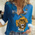 Custom Sri Lanka Cricket Women Casual Shirt Go Champions Lion Sporty Style