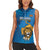 Custom Sri Lanka Cricket Women Sleeveless Polo Shirt Go Champions Lion Sporty Style