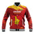 Custom Zimbabwe Cricket Baseball Jacket Go Lady Chevrons Grunge Style - Wonder Print Shop