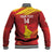 Custom Zimbabwe Cricket Baseball Jacket Go Lady Chevrons Grunge Style - Wonder Print Shop