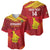 Custom Zimbabwe Cricket Baseball Jersey Go Lady Chevrons Grunge Style - Wonder Print Shop