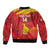 Custom Zimbabwe Cricket Bomber Jacket Go Lady Chevrons Grunge Style - Wonder Print Shop