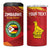 Custom Zimbabwe Cricket 4 in 1 Can Cooler Tumbler Go Lady Chevrons Grunge Style - Wonder Print Shop