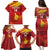 Custom Zimbabwe Cricket Family Matching Puletasi and Hawaiian Shirt Go Lady Chevrons Grunge Style - Wonder Print Shop