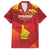 Custom Zimbabwe Cricket Family Matching Puletasi and Hawaiian Shirt Go Lady Chevrons Grunge Style - Wonder Print Shop