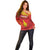 Custom Zimbabwe Cricket Off Shoulder Sweater Go Lady Chevrons Grunge Style