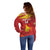 Custom Zimbabwe Cricket Off Shoulder Sweater Go Lady Chevrons Grunge Style