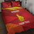 Custom Zimbabwe Cricket Quilt Bed Set Go Lady Chevrons Grunge Style - Wonder Print Shop