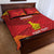 Custom Zimbabwe Cricket Quilt Bed Set Go Lady Chevrons Grunge Style - Wonder Print Shop