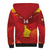 Custom Zimbabwe Cricket Sherpa Hoodie Go Lady Chevrons Grunge Style - Wonder Print Shop