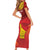 Custom Zimbabwe Cricket Short Sleeve Bodycon Dress Go Lady Chevrons Grunge Style - Wonder Print Shop