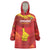 Custom Zimbabwe Cricket Wearable Blanket Hoodie Go Lady Chevrons Grunge Style - Wonder Print Shop