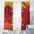 Custom Zimbabwe Cricket Window Curtain Go Lady Chevrons Grunge Style - Wonder Print Shop