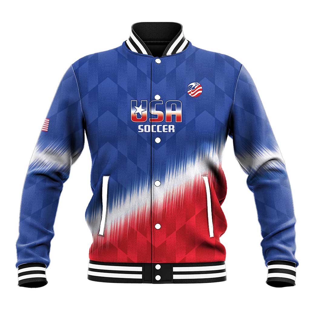 Custom United States Soccer Baseball Jacket 2025 Go USA Sporty Style - Wonder Print Shop