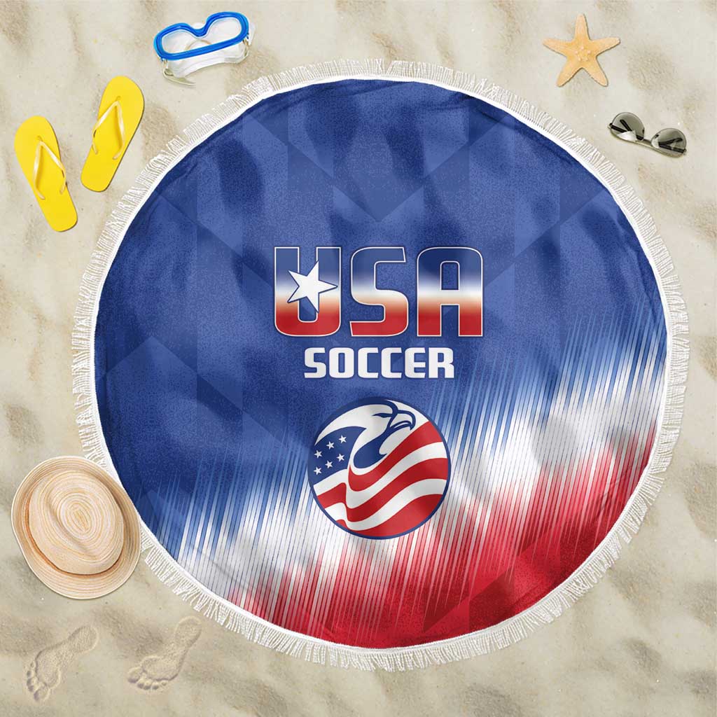 United States Soccer Beach Blanket 2025 Go USA Sporty Style - Wonder Print Shop