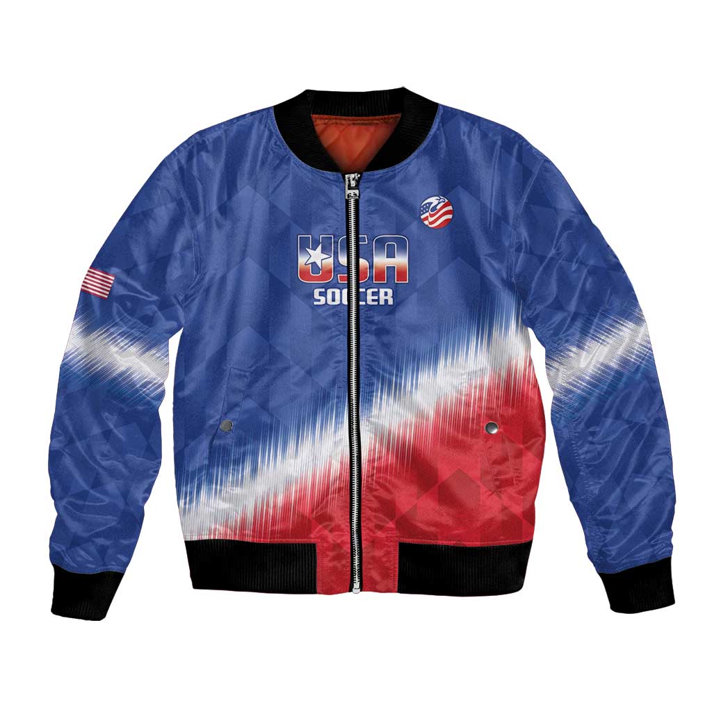 Custom United States Soccer Bomber Jacket 2025 Go USA Sporty Style - Wonder Print Shop