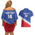 Custom United States Soccer Couples Matching Off Shoulder Short Dress and Hawaiian Shirt 2025 Go USA Sporty Style - Wonder Print Shop