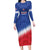 Custom United States Soccer Long Sleeve Bodycon Dress 2025 Go USA Sporty Style - Wonder Print Shop