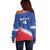 Custom United States Soccer Off Shoulder Sweater 2025 Go USA Sporty Style