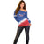 Custom United States Soccer Off Shoulder Sweater 2025 Go USA Sporty Style